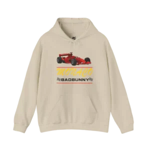 MONACO RACE CAR TOUR DATES HOODIE NATURAL