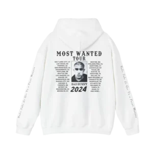 SIGNATURE MUGSHOT TOUR DATES HOODIE WHITE